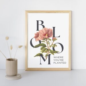 Poster Diseño A3 - BLOOM BLANCO