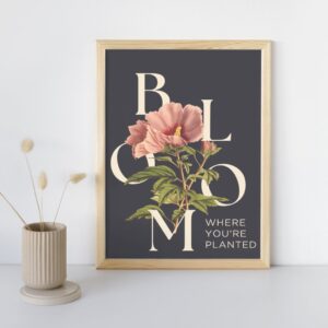 Poster Diseño A3 - BLOOM NEGRO