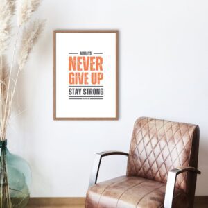 Poster Diseño A3 - NEVER BLANCO