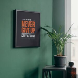 Poster Diseño A3 - NEVER NEGRO