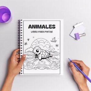 Set Animales para colorear - A4