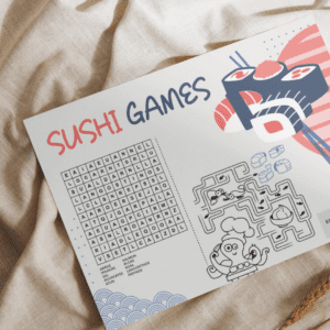 INDIVIDUAL DIDÁCTICO SUSHI - A3